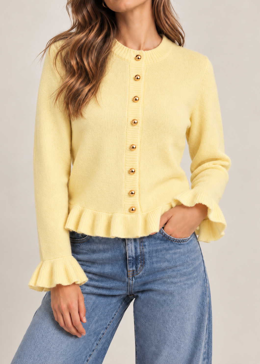 Cárdigan Lazo Amarillo (Pre-Orden)