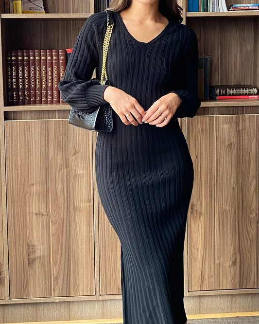 Vestido Rosario - Negro (Pre-Orden)