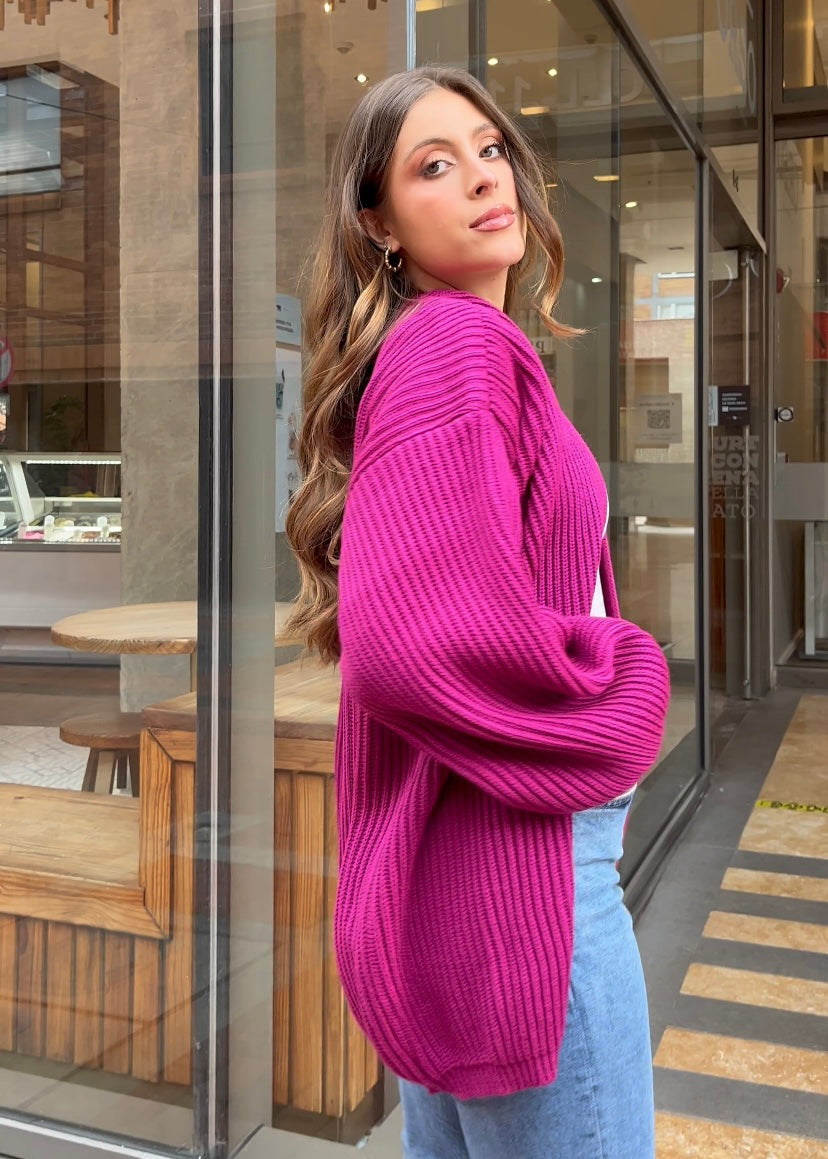 Cardigan Olivia - Magenta