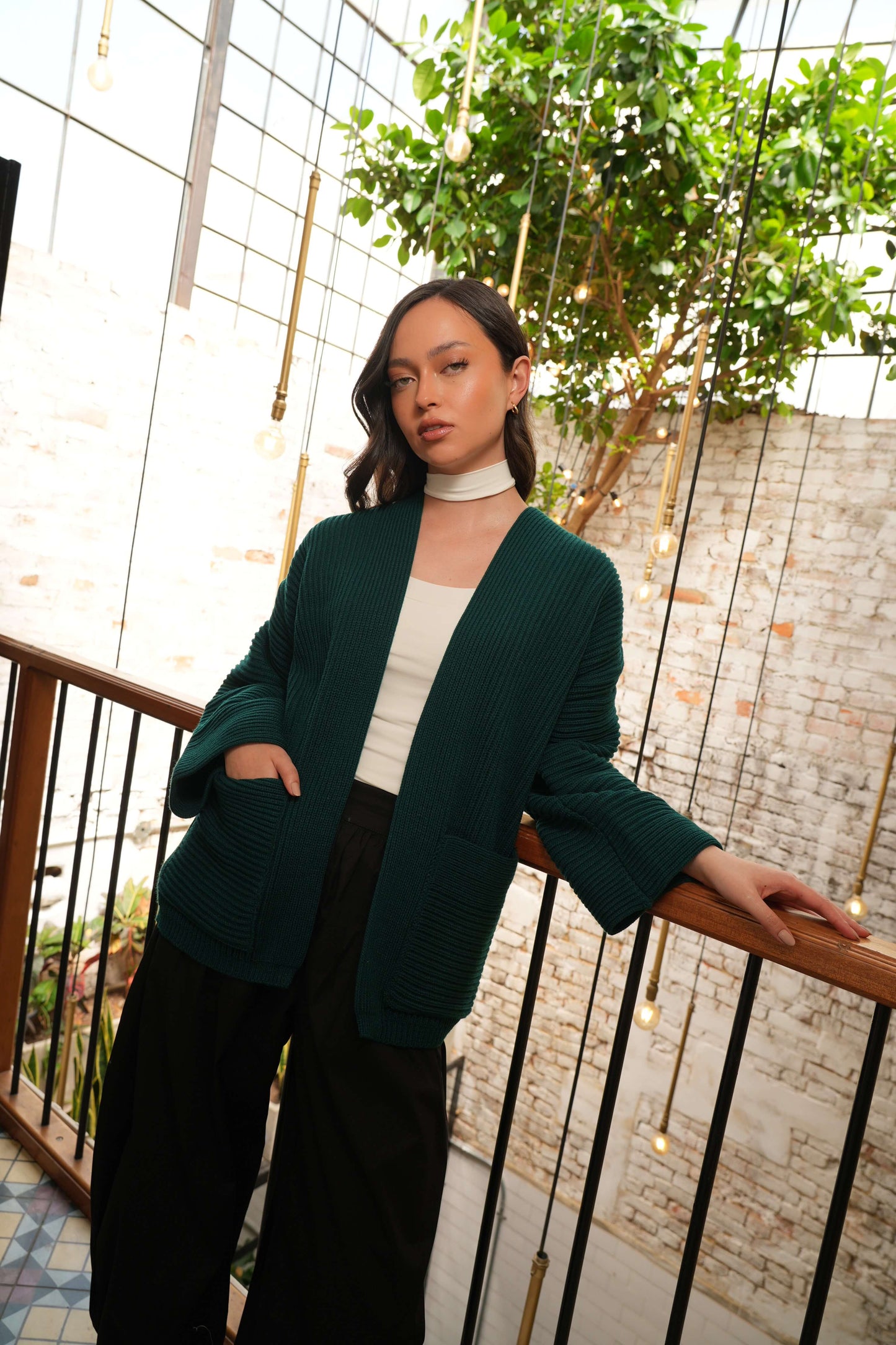 Cardigan Alma - Verde (Pre-Orden)
