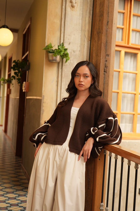 Cárdigan Empoderada - Chocolate