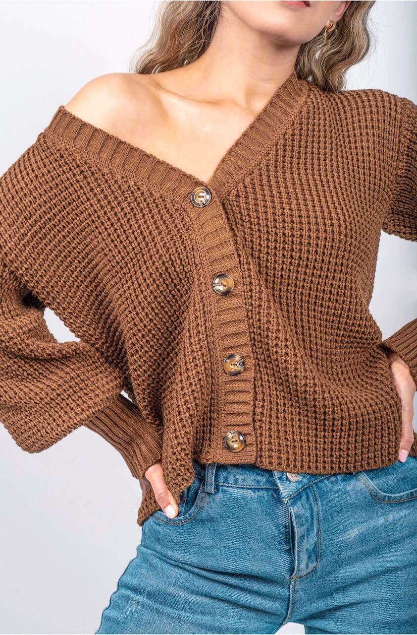 Cardigan Lourdes - Chocolate