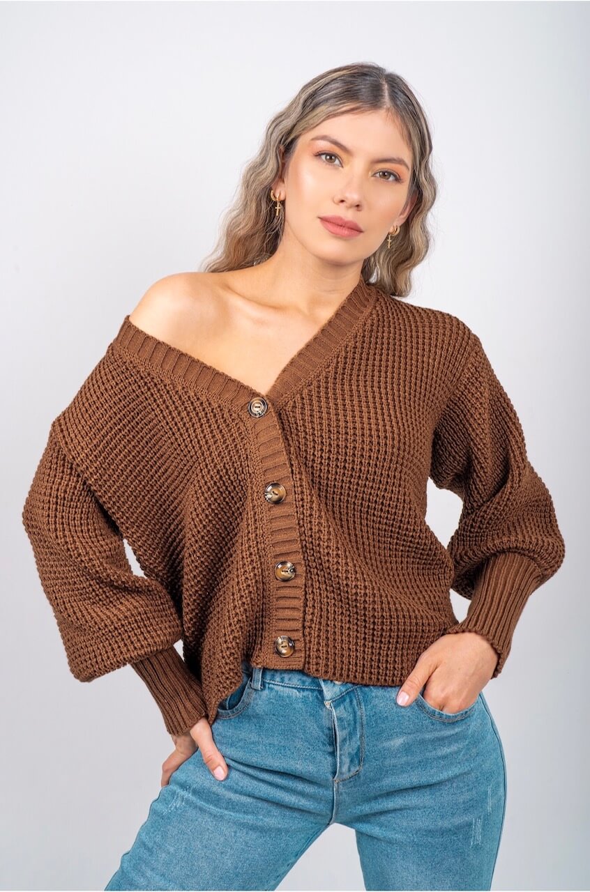 Cardigan Lourdes - Chocolate